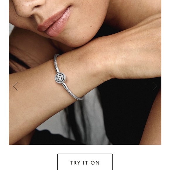 Pandora Moments Halo Snake Chain Bracelet - worn once - Picture 2 of 3